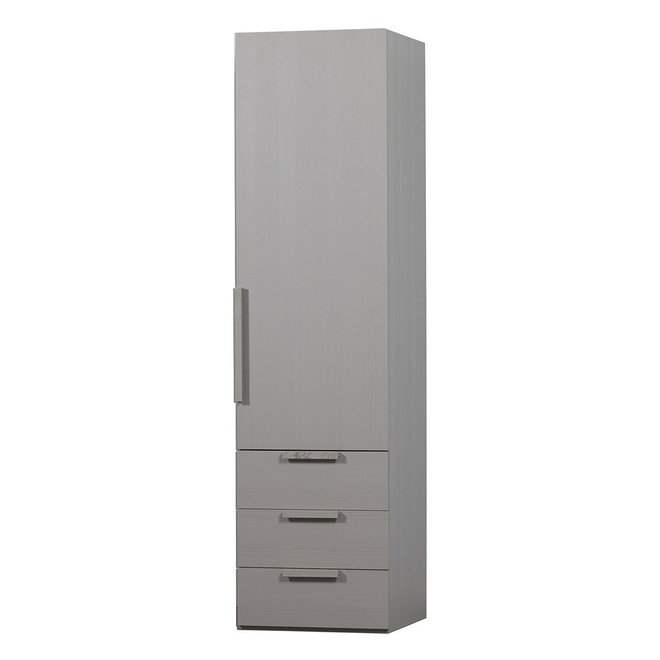 Šedá modulární skříň v dekoru ořechu 55x210x58 cm Rens – WOOOD
