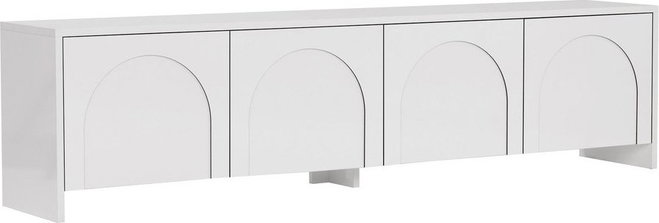 Bílý TV stolek 180x45x32 cm Aurelia – Kalune Design
