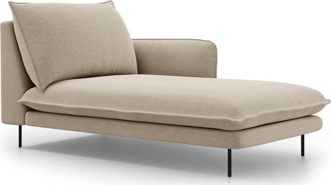 Béžová lenoška Cosmopolitan Design Vienna, pravý roh