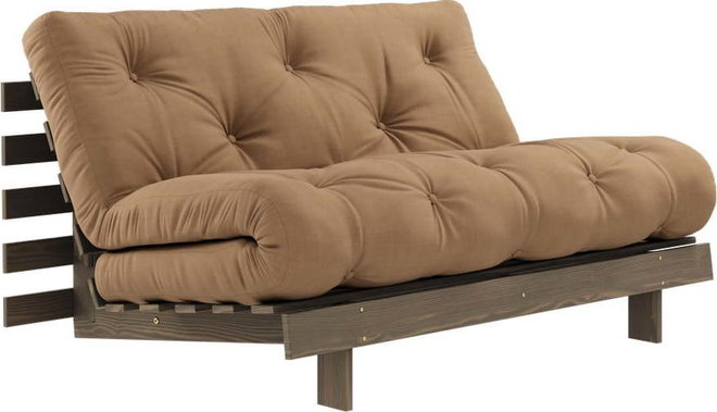 Světle hnědá rozkládací pohovka 140 cm Roots – Karup Design
