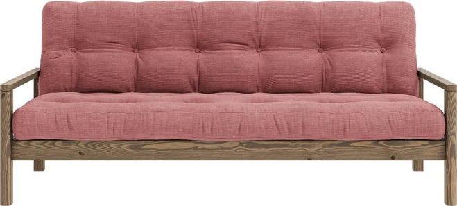Růžová rozkládací pohovka 205 cm Knob – Karup Design