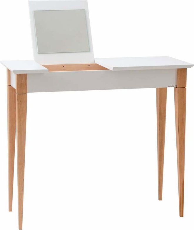 Bílý toaletní stolek Ragaba Mimo, šířka 85 cm
