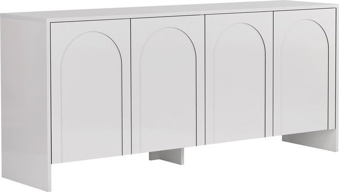 Bílá komoda 180x80x45 cm Arlen  – Kalune Design