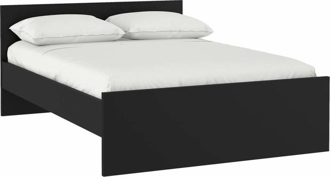 Černá dvoulůžková postel 160x200 cm Naia – Tvilum