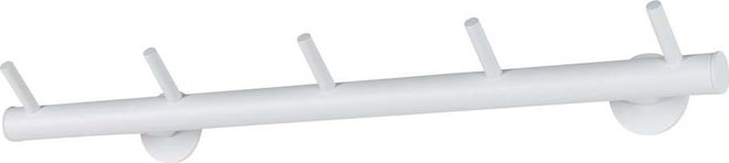 Bílý kovový nástěnný věšák 55 cm Odin – Spinder Design