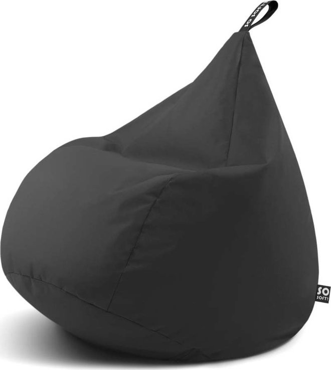 Šedý sedací vak Drop L – So Soft?